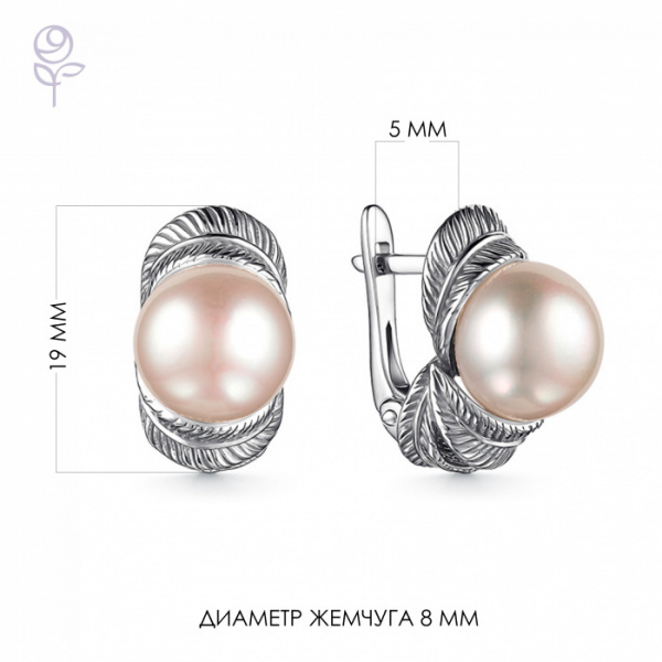 Серьги серебро 52884S1