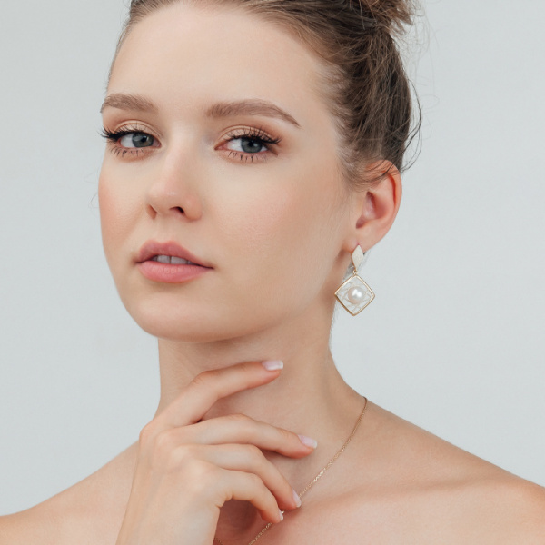 Серьги серебро 52843Y1H